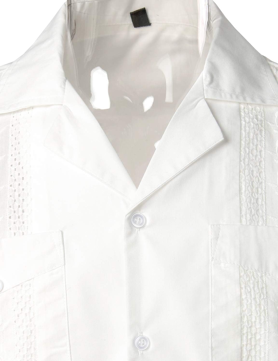 VATPAVE Mens Short Sleeve Button Down Cuban Guayabera Shirts