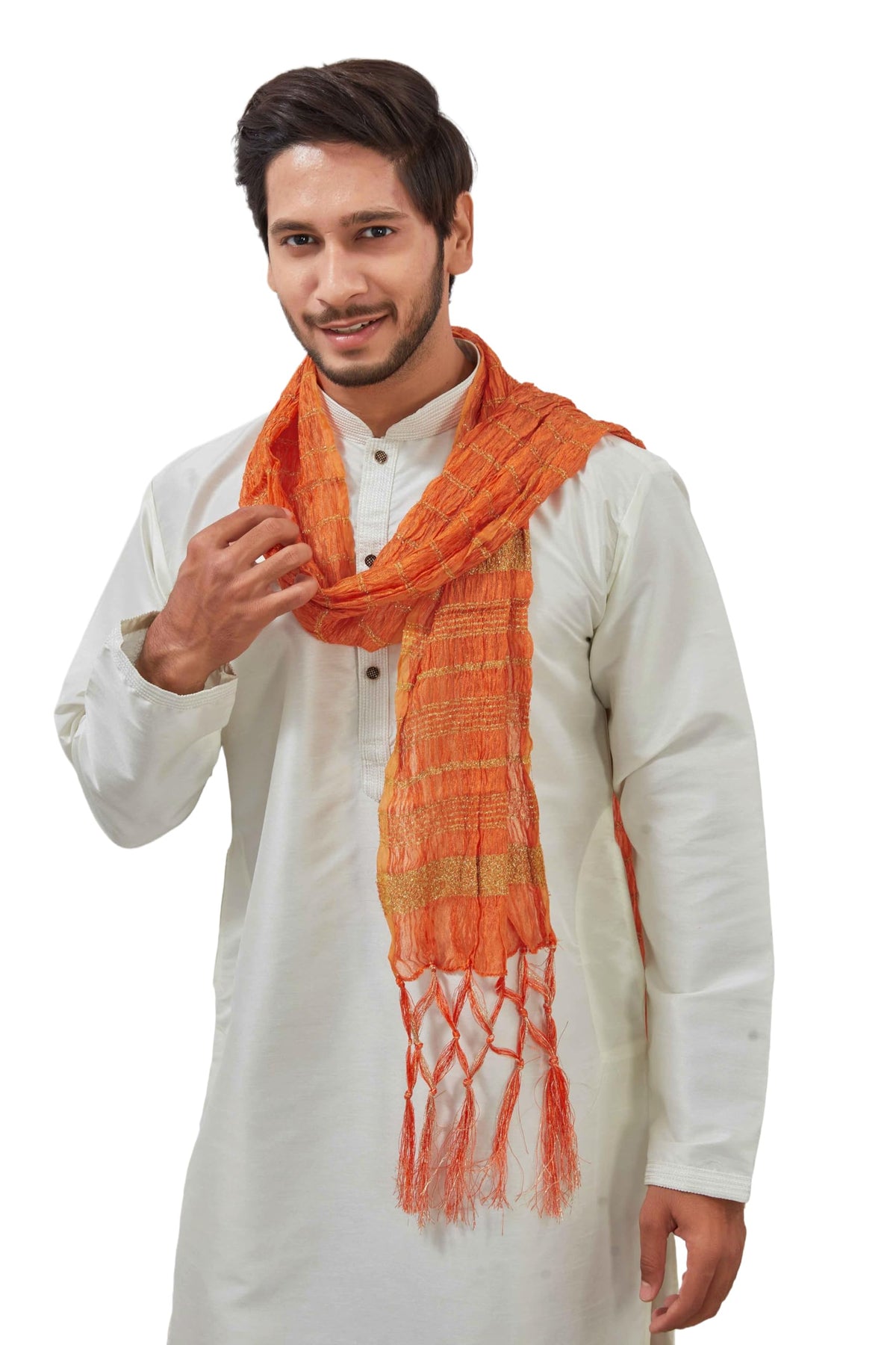 Indian Traditional Kurta Sherwani Dupatta Shawl Scarf For Men (Only Dupatta)