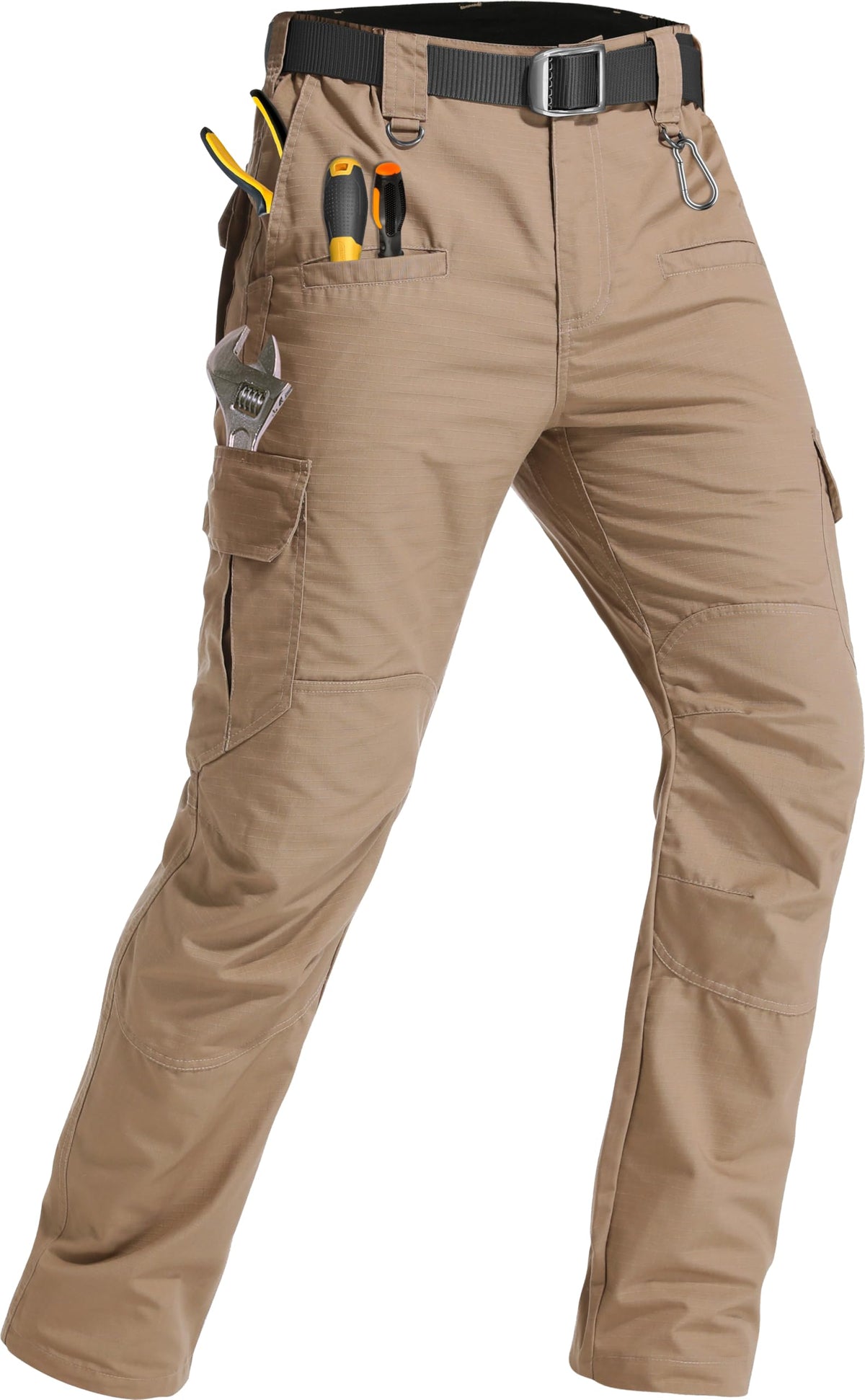 GARTENBOKER Men's Tactical Pants Lightweight Water Resistant Cargo Pants Flex Ripstop EDC Work Hiking Outdoor Pants