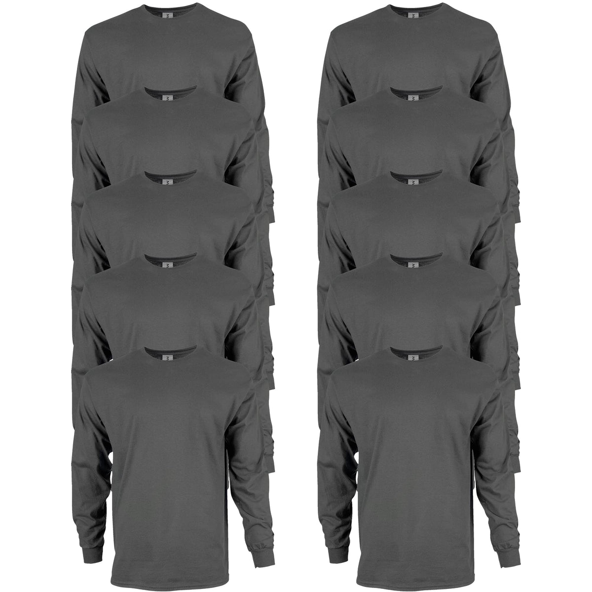 Gildan Adult Ultra Cotton Long Sleeve T-Shirt, Style G2400, Multipack