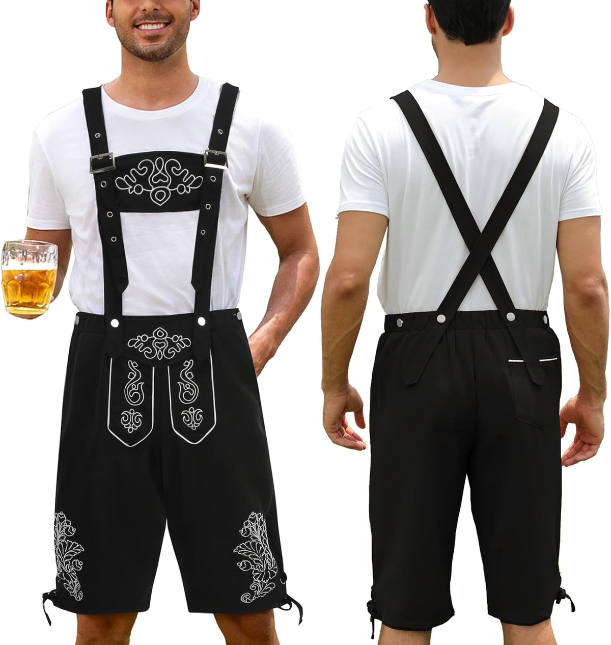 Populus Mens Oktoberfest Lederhosen Outfit German October Festival