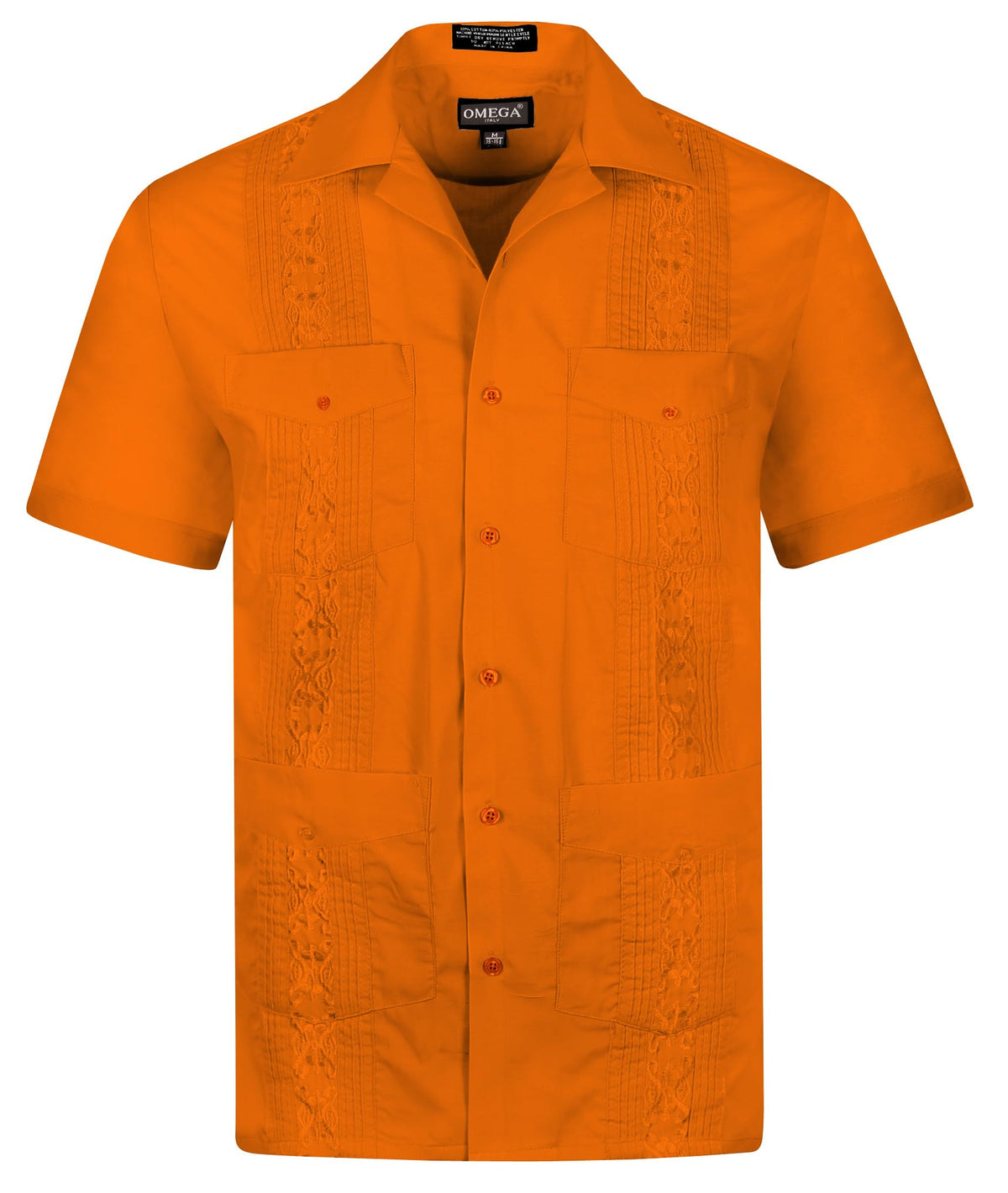 Cuban Guayabera Short Sleeve Shirt, Wedding Cigar Beach Bartender Casual