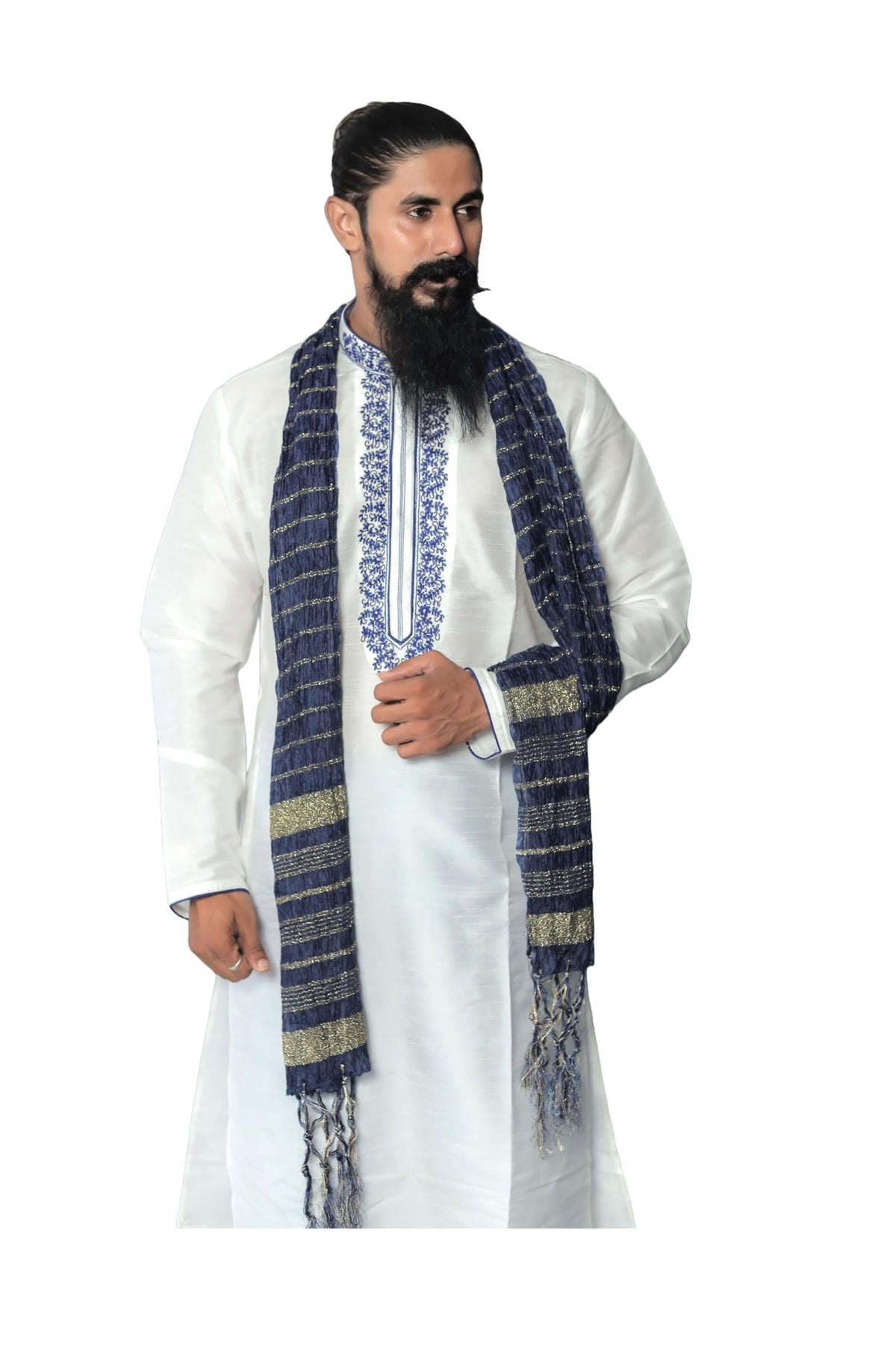 Indian Traditional Kurta Sherwani Dupatta Shawl Scarf For Men (Only Dupatta)