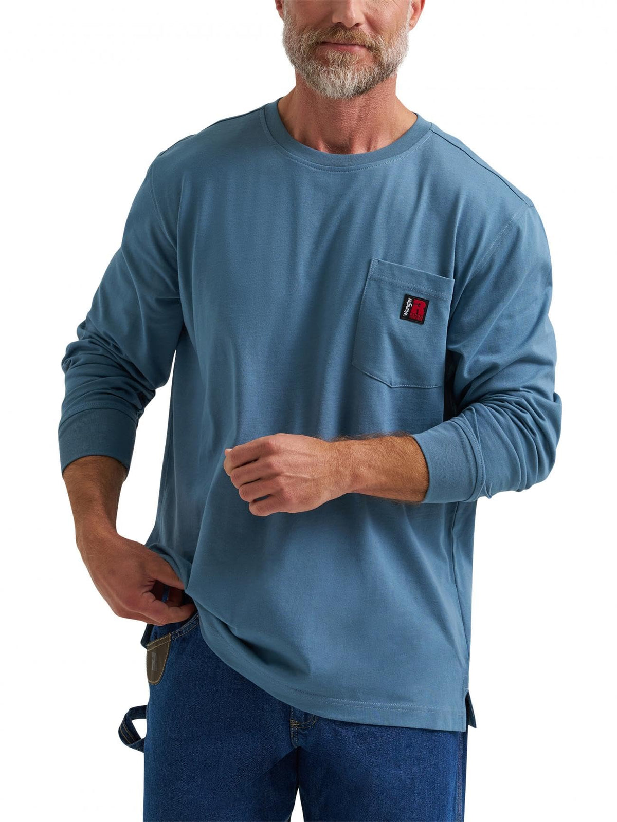 Wrangler Riggs Workwear Men's Long Sleeve Crew Tee