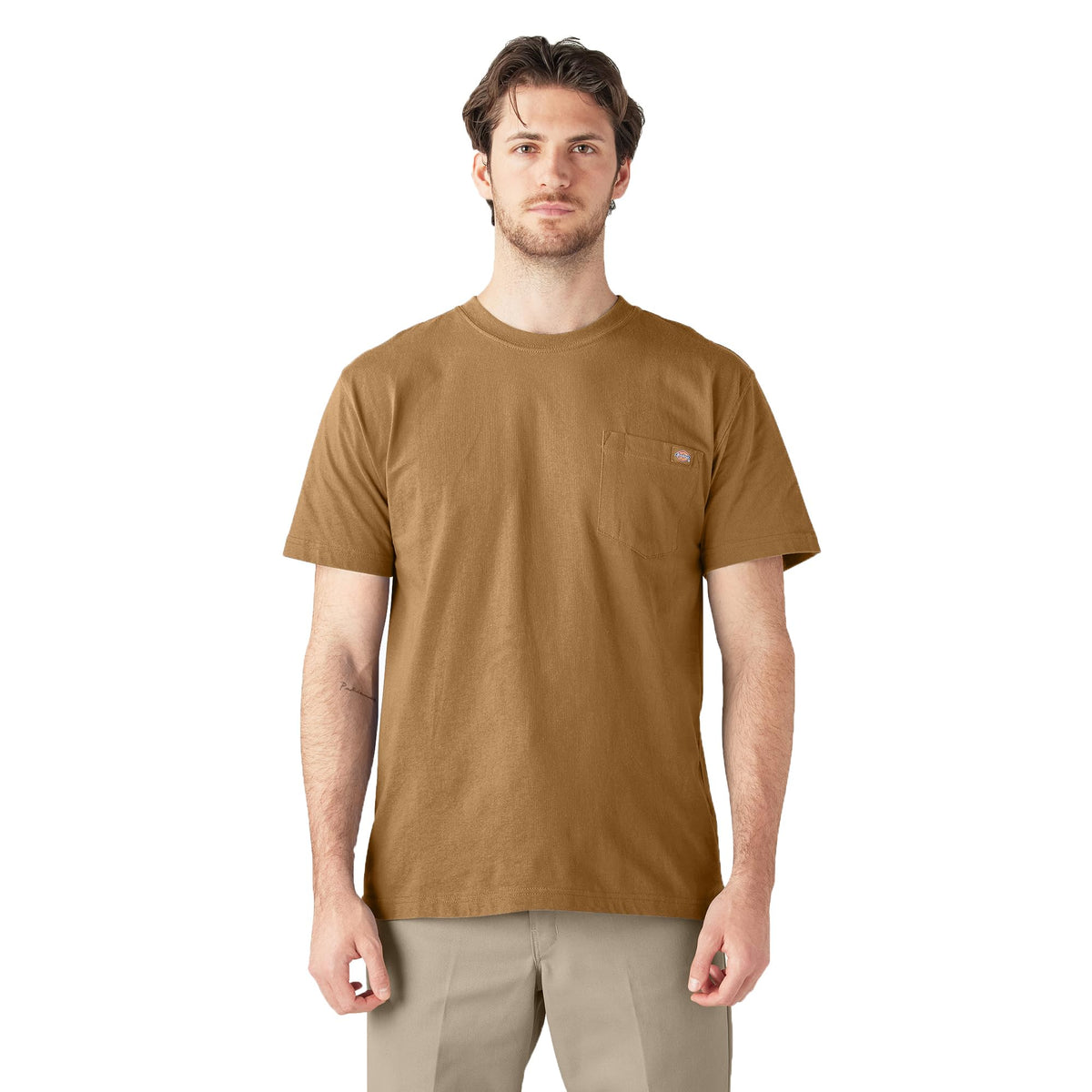 Dickies Men's Heavyweight Heathered Short Sleeve Pocket T-Shirt