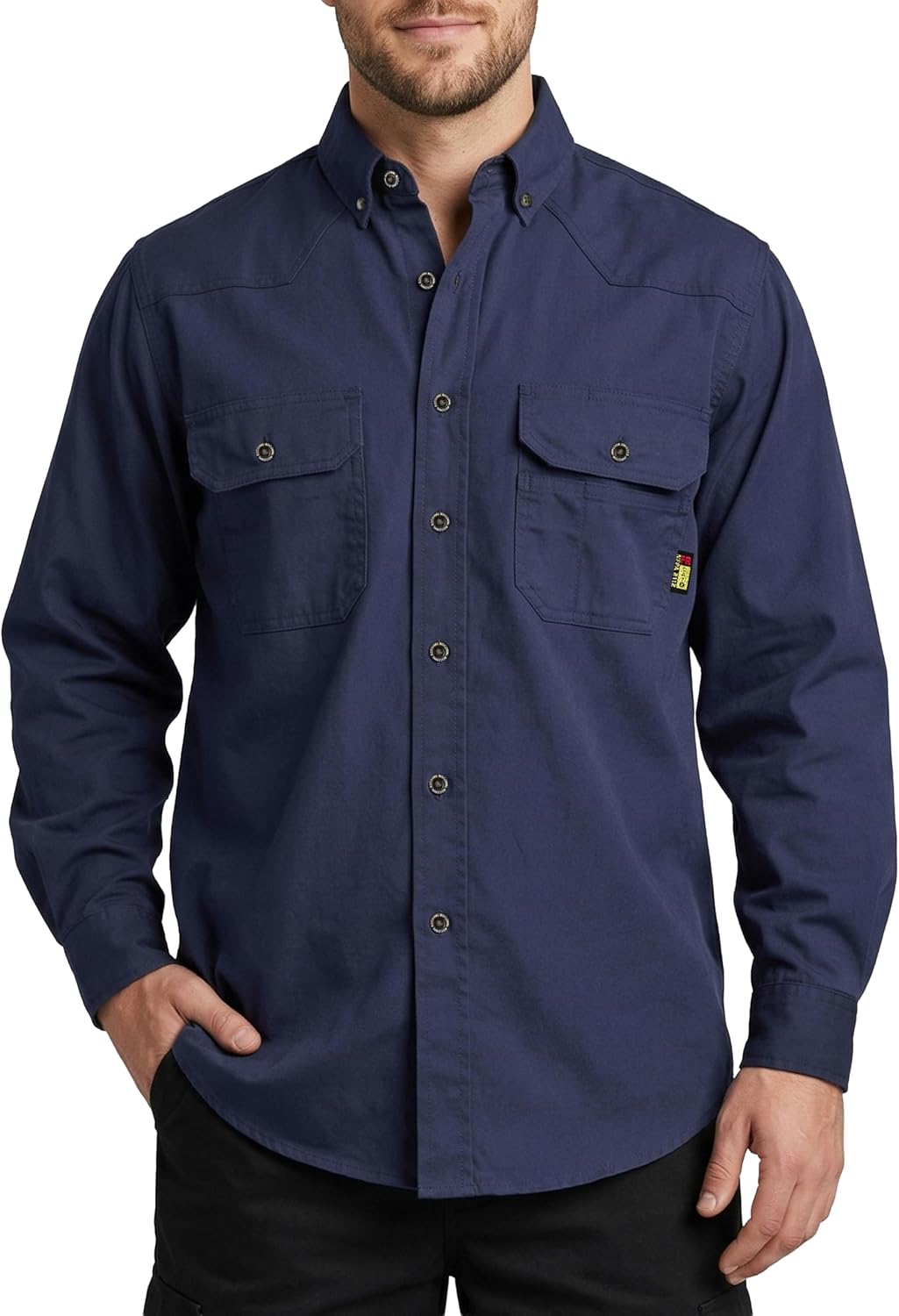 BOCOMAL FR Shirts Button Down Dura-Light 6.5oz Soft Canvas Utility Pockets