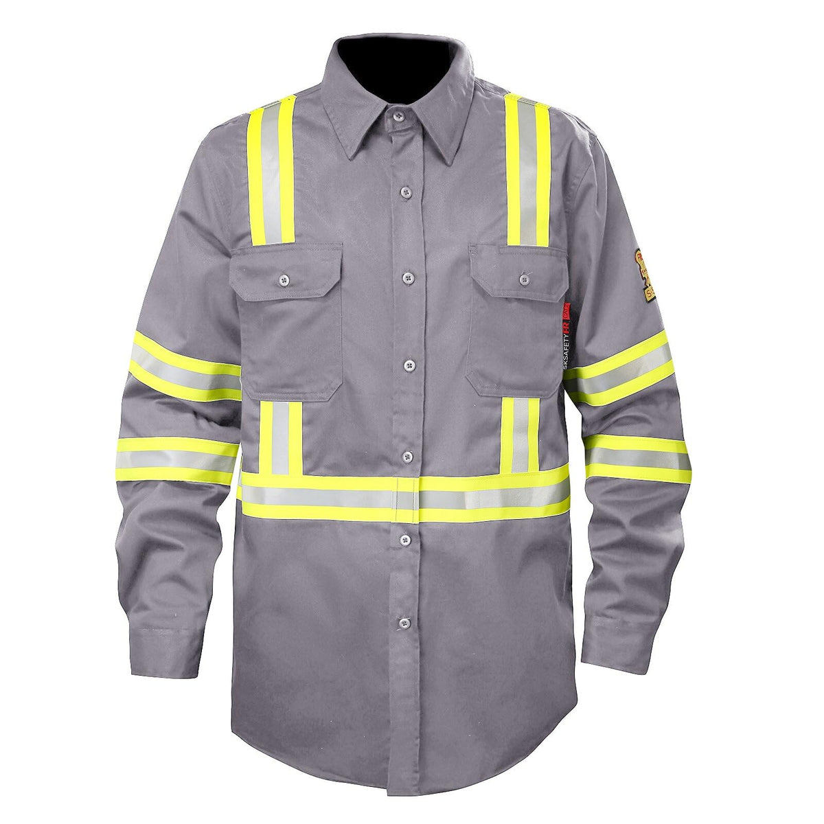 SKSAFETY FR Shirts for Men, 7 oz Flame Resistant Welding Work Shirt