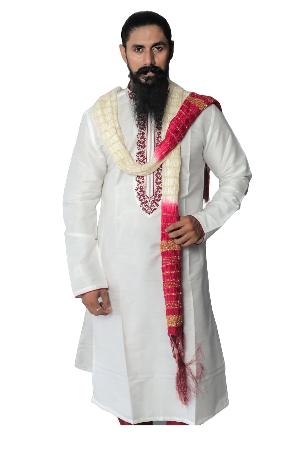 Indian Traditional Kurta Sherwani Dupatta Shawl Scarf For Men (Only Dupatta)