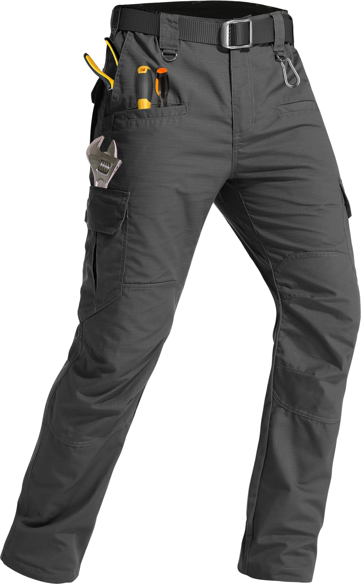 GARTENBOKER Men's Tactical Pants Lightweight Water Resistant Cargo Pants Flex Ripstop EDC Work Hiking Outdoor Pants