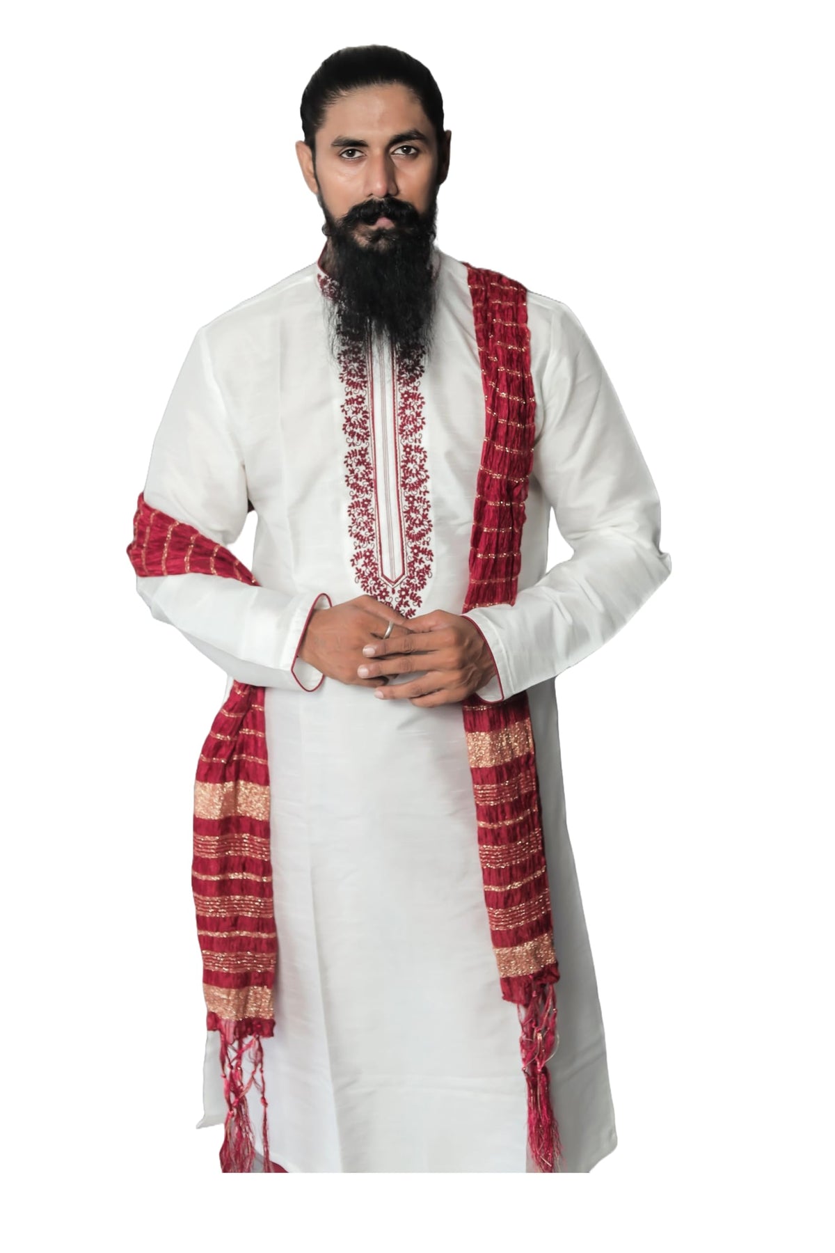 Indian Traditional Kurta Sherwani Dupatta Shawl Scarf For Men (Only Dupatta)