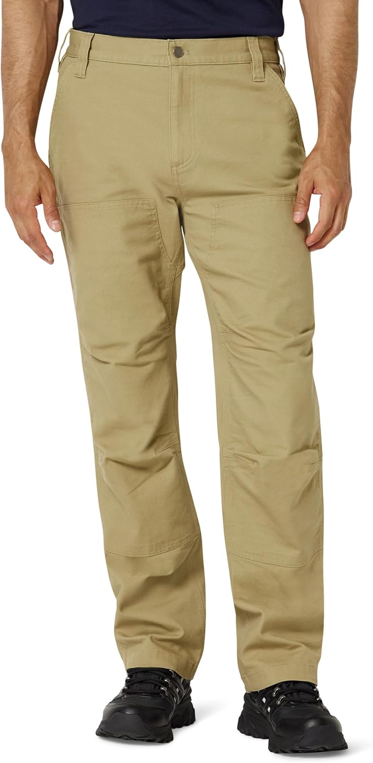 Amazon Basics Men's Relaxed Fit Canvas Double Front Utility Workwear Pants