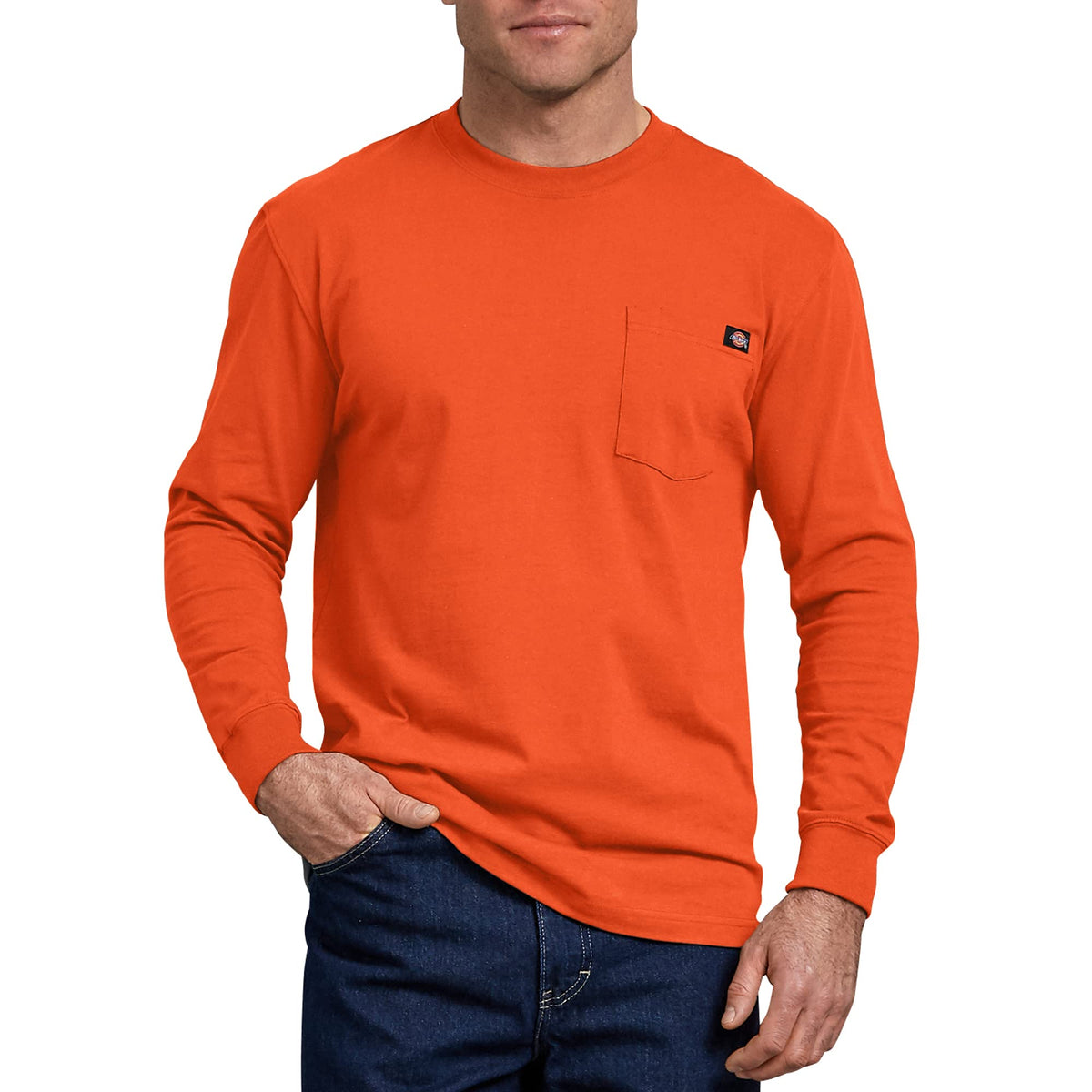Dickies Mens Long Sleeve Heavyweight Crew Neck