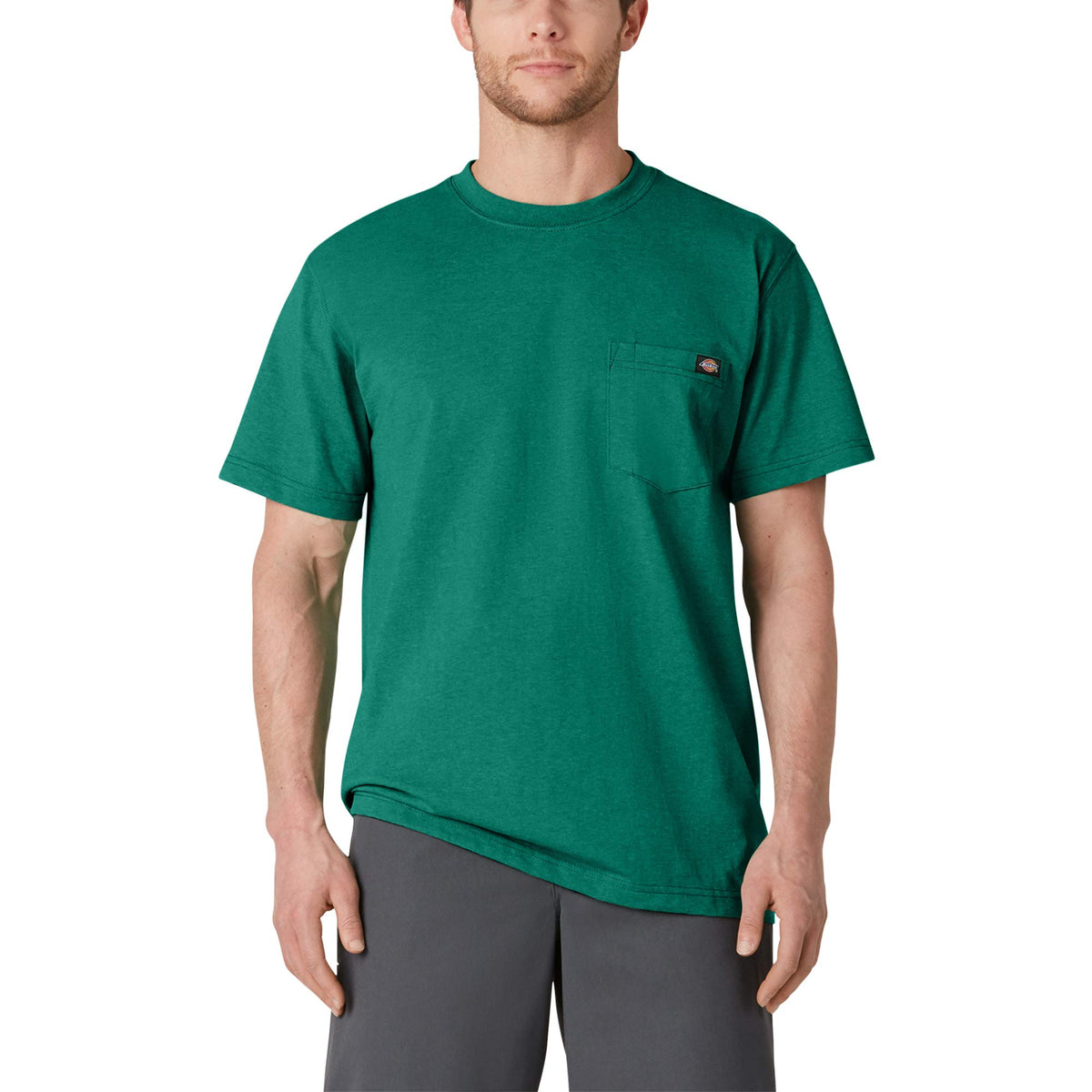 Dickies Men's Heavyweight Heathered Short Sleeve Pocket T-Shirt