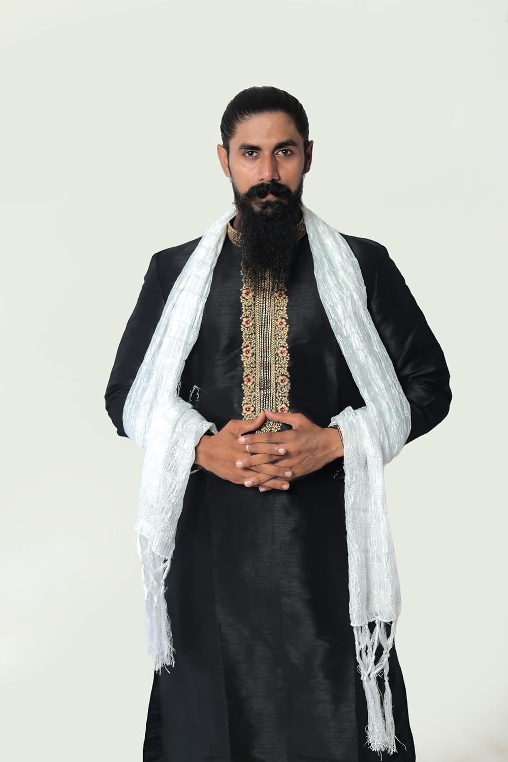 Indian Traditional Kurta Sherwani Dupatta Shawl Scarf For Men (Only Dupatta)
