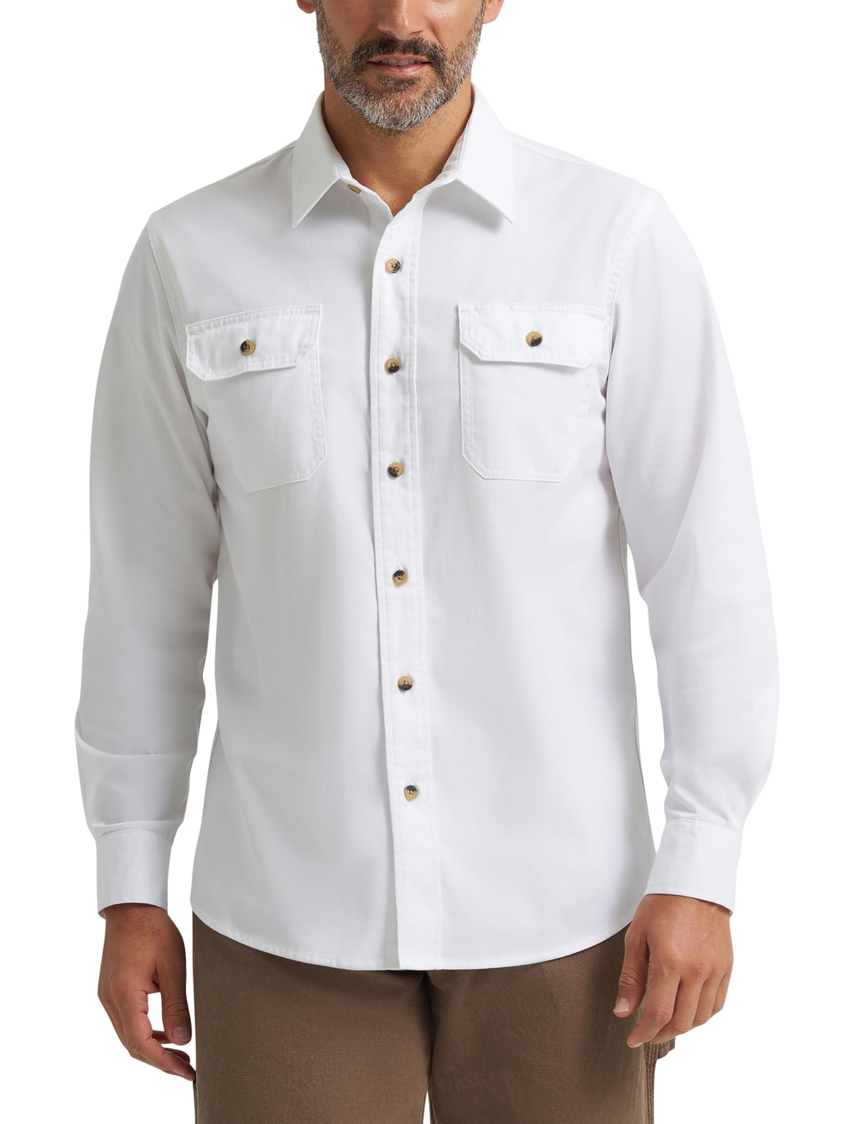 Wrangler Authentics Men's Long Sleeve Classic Woven Shirt