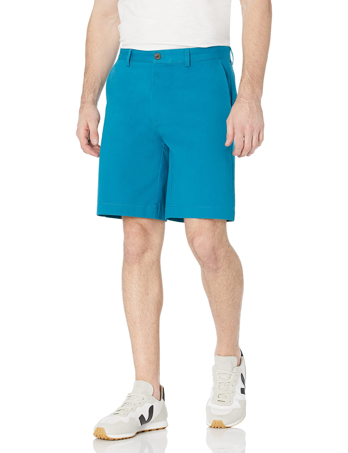 Amazon Essentials Men's Classic-Fit 9" Cotton Twill Chino Shorts with Button-Through Pockets