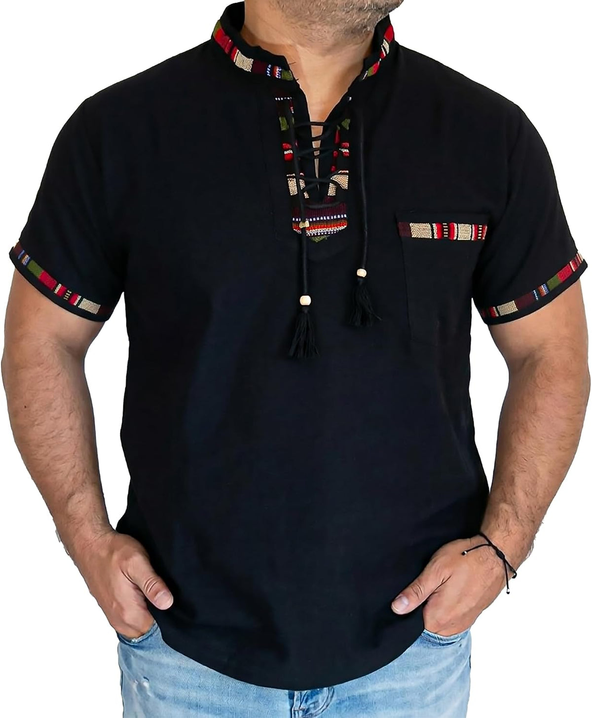 Shirt for Men with Typical Ornaments