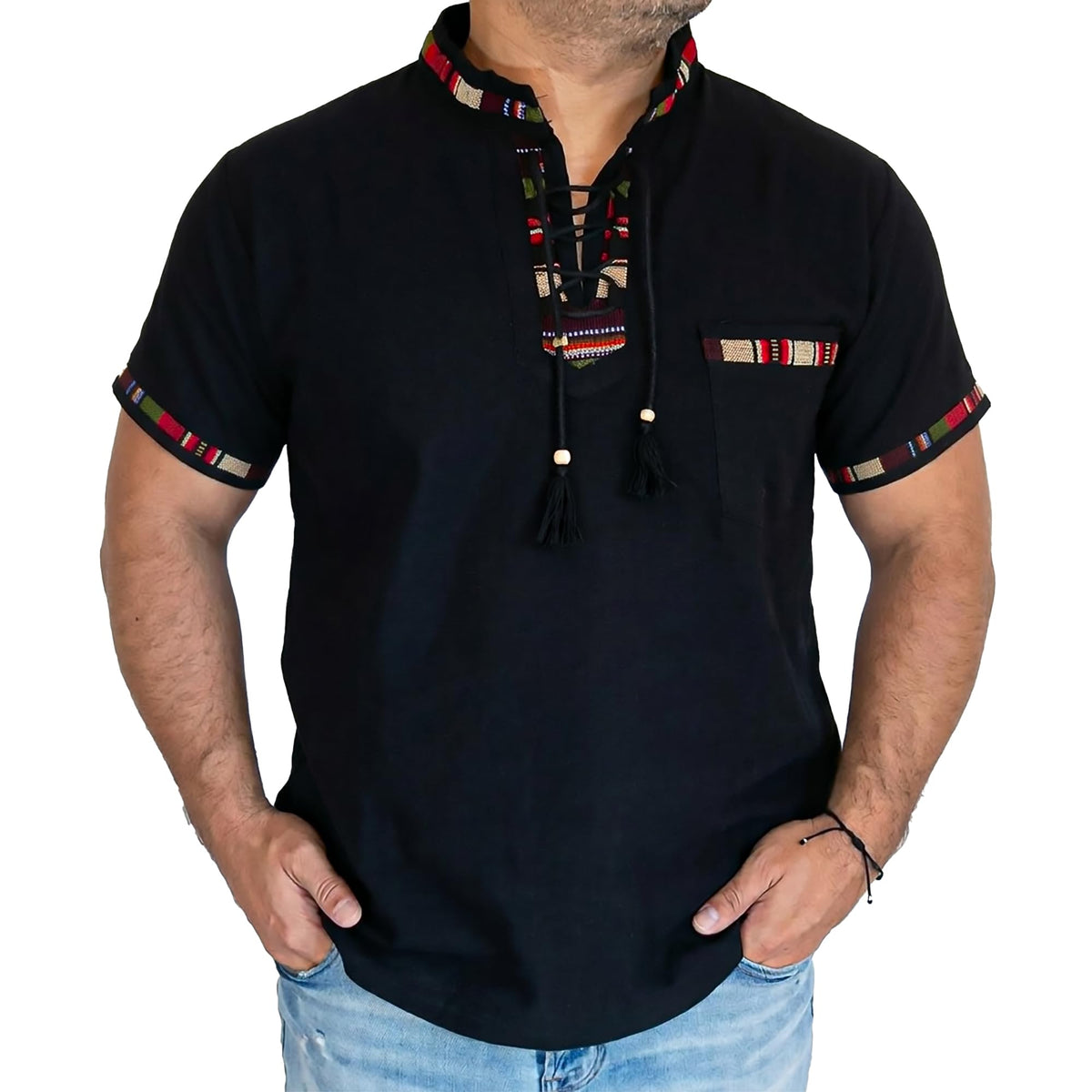 Shirt for Men with Typical Ornaments