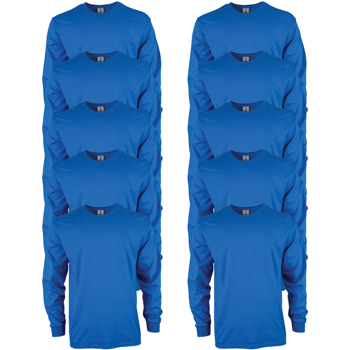 Gildan Adult Ultra Cotton Long Sleeve T-Shirt, Style G2400, Multipack