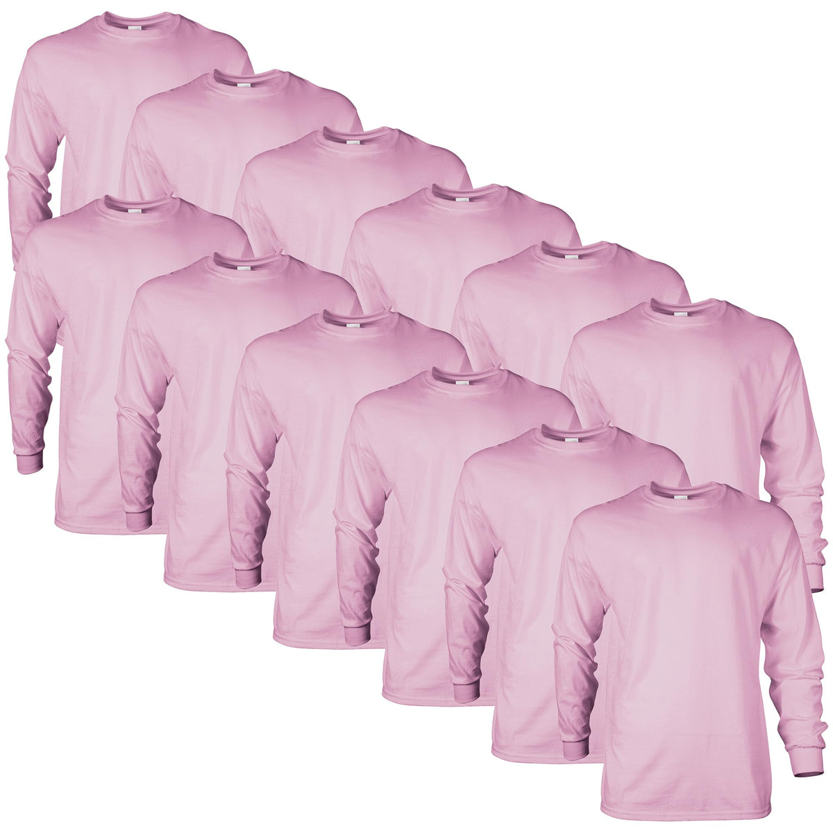Gildan Adult Ultra Cotton Long Sleeve T-Shirt, Style G2400, Multipack