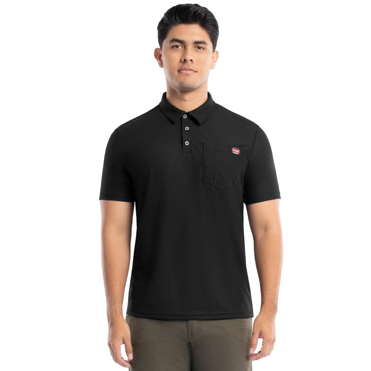 Wrangler Men's Short Sleeve Performance Workwear Polo