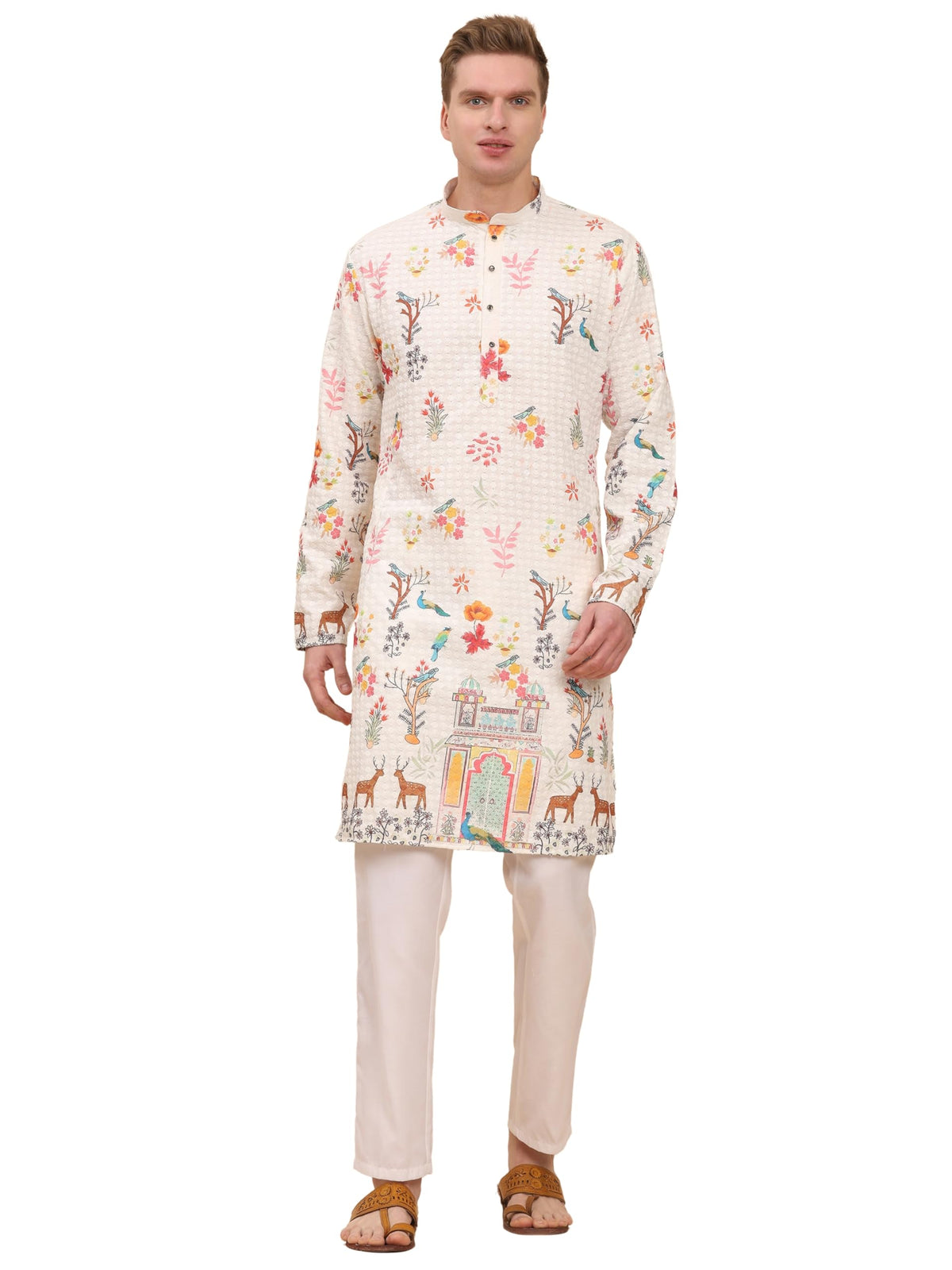 Pro-Ethic Style Developer Mens Indian Traditional Cotton Kurta Sets, Men Kurta Set Indian Wedding Dress (A-125)
