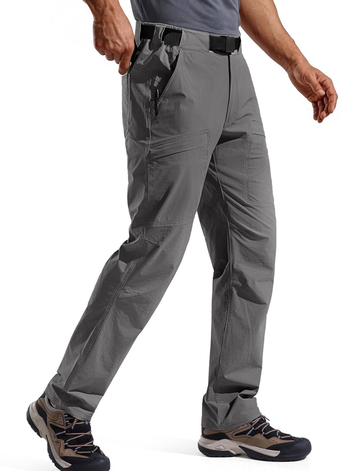 FREE SOLDIER Men's Outdoor Cargo Hiking Pants with Belt