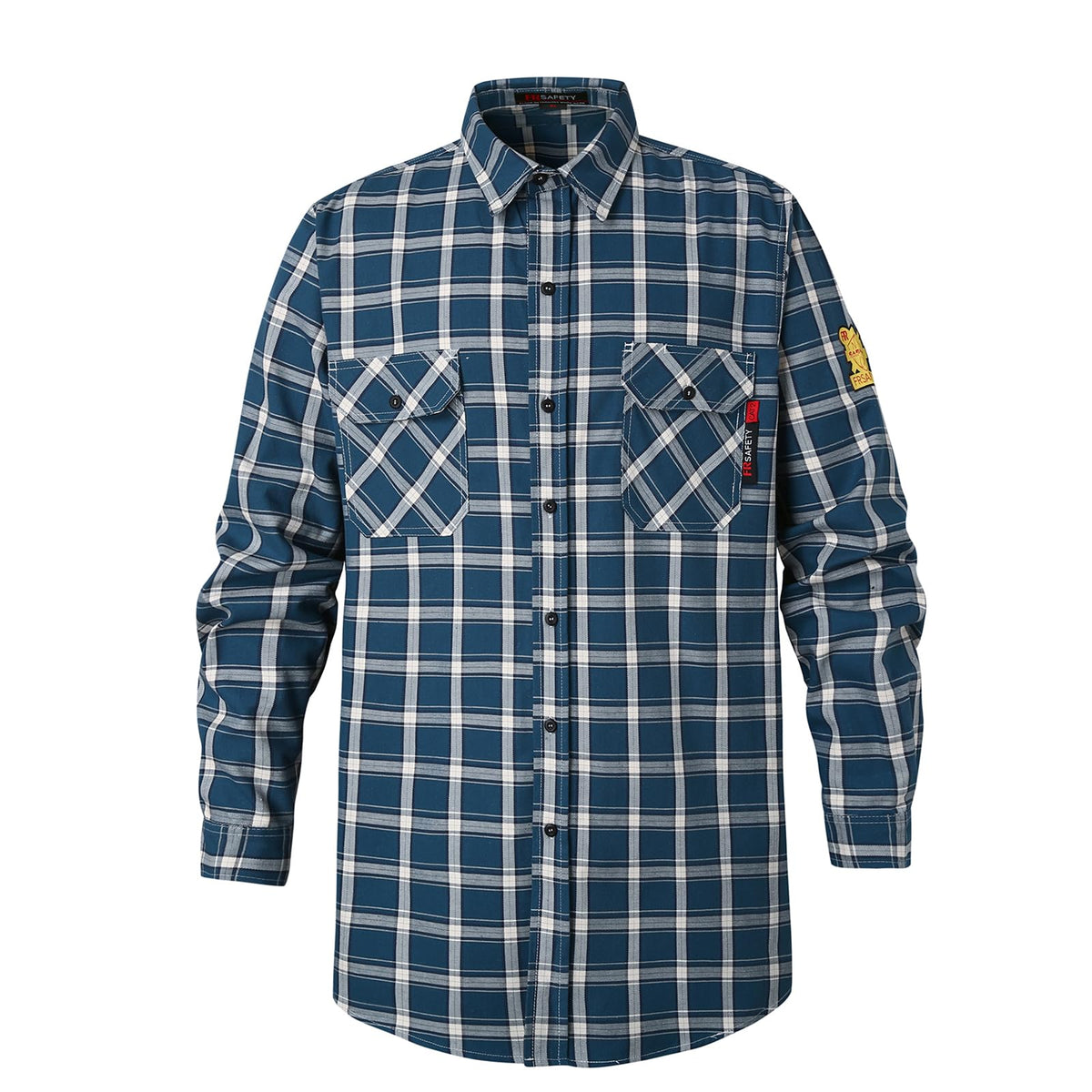 SKSAFETY FR Shirts for Men, 7 oz Flame Resistant Welding Work Shirt
