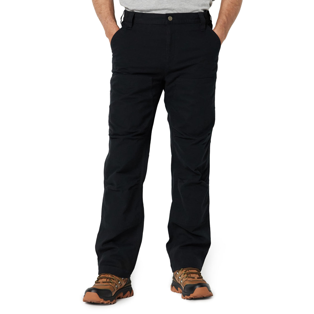 Amazon Basics Men's Relaxed Fit Canvas Double Front Utility Workwear Pants