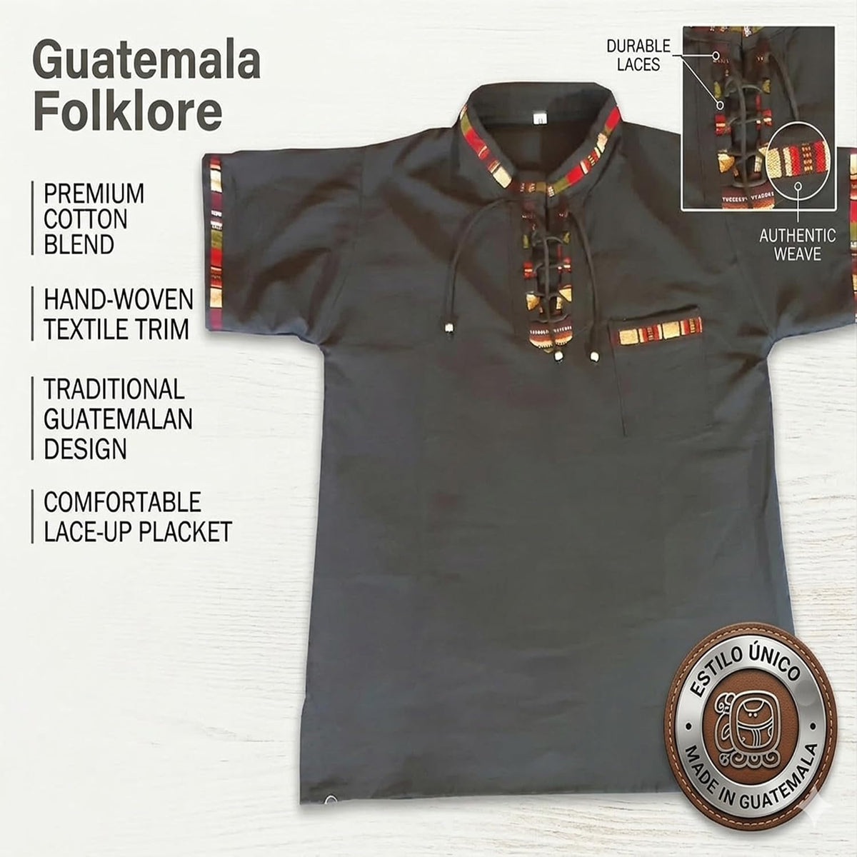 Shirt for Men with Typical Ornaments