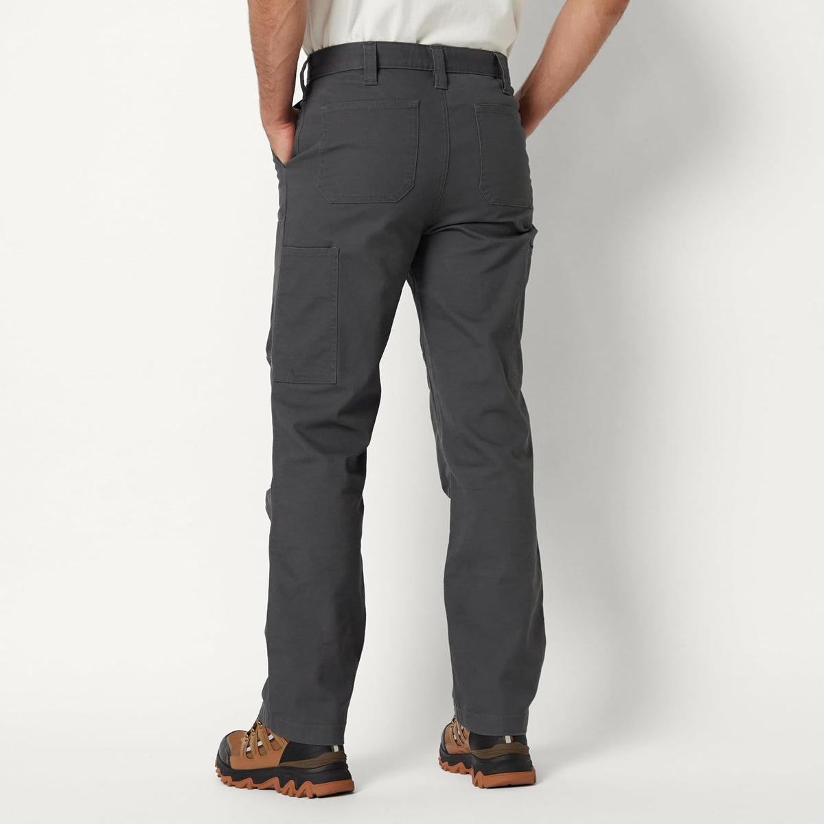 Amazon Basics Men's Relaxed Fit Canvas Double Front Utility Workwear Pants