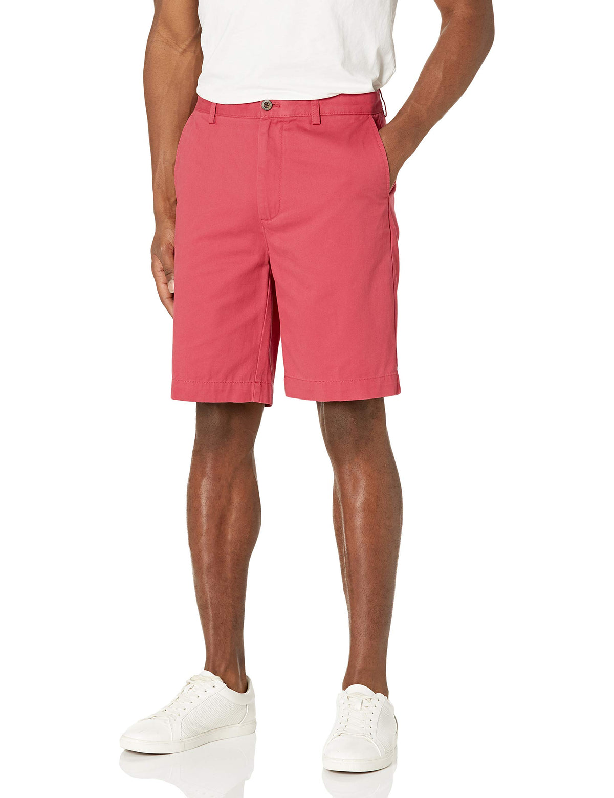 Amazon Essentials Men's Classic-Fit 9" Cotton Twill Chino Shorts with Button-Through Pockets