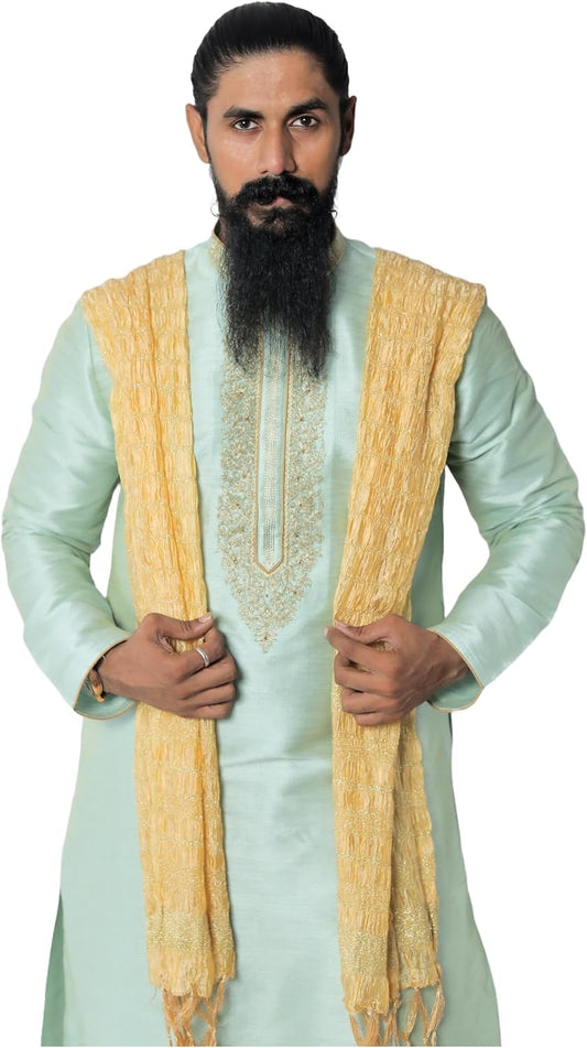 Indian Traditional Kurta Sherwani Dupatta Shawl Scarf For Men (Only Dupatta)