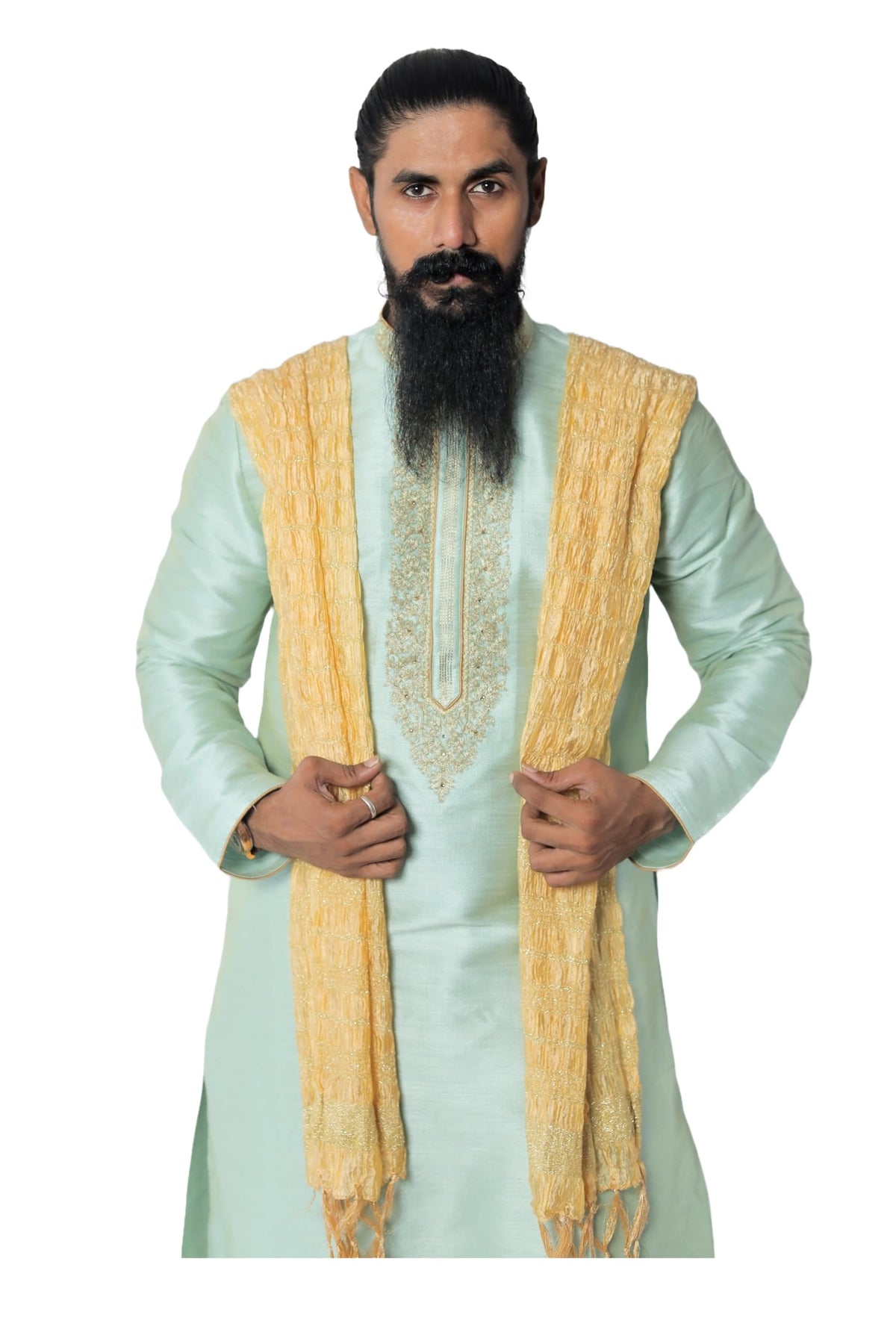 Indian Traditional Kurta Sherwani Dupatta Shawl Scarf For Men (Only Dupatta)