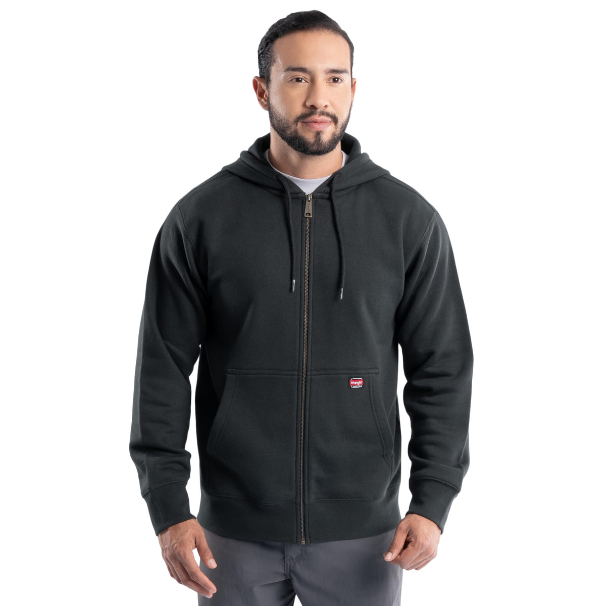 Wrangler mens Full Zip Fleece Hoodie Sweatshirt