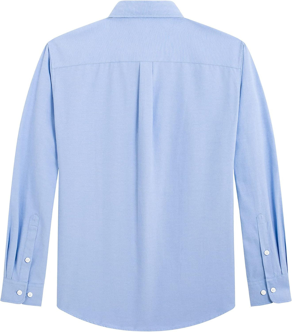 J.VER Men's Oxford Shirt Solid Casual Button Down Collar Shirts Long Sleeve Dress Shirts with Pocket