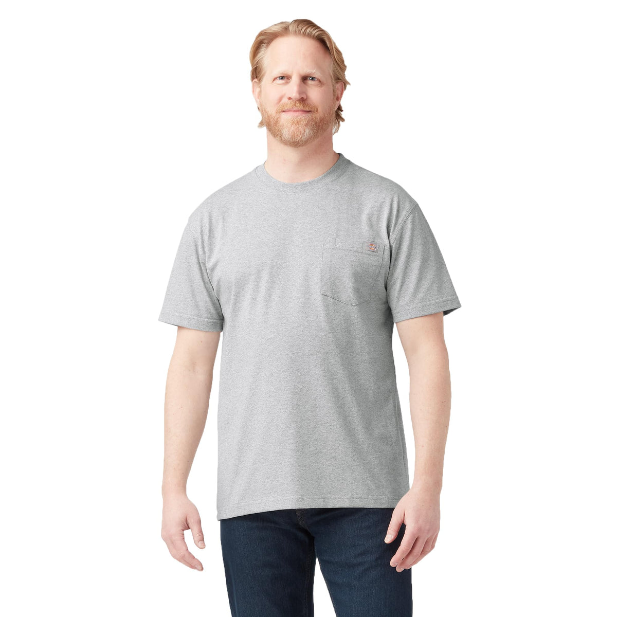 Dickies Men's Heavyweight Heathered Short Sleeve Pocket T-Shirt