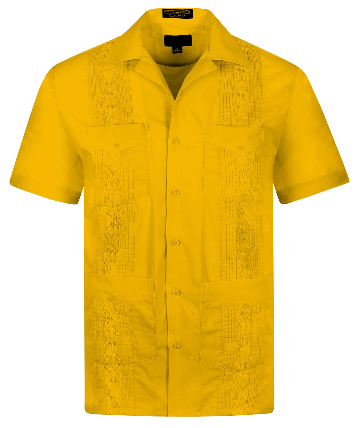 Cuban Guayabera Short Sleeve Shirt, Wedding Cigar Beach Bartender Casual