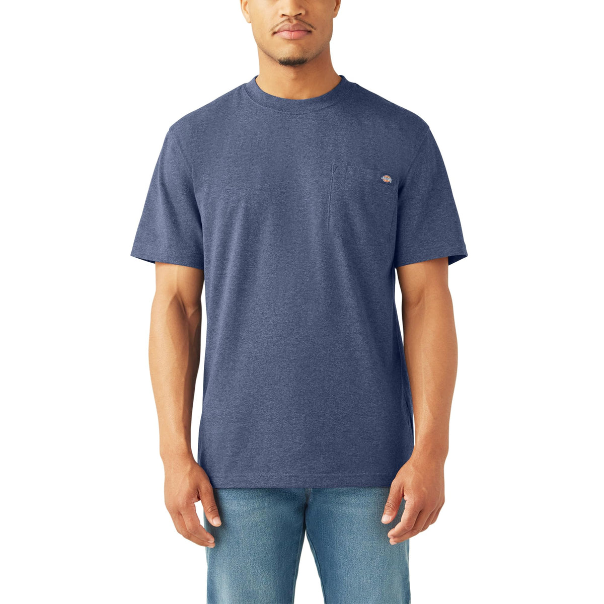 Dickies Men's Heavyweight Heathered Short Sleeve Pocket T-Shirt