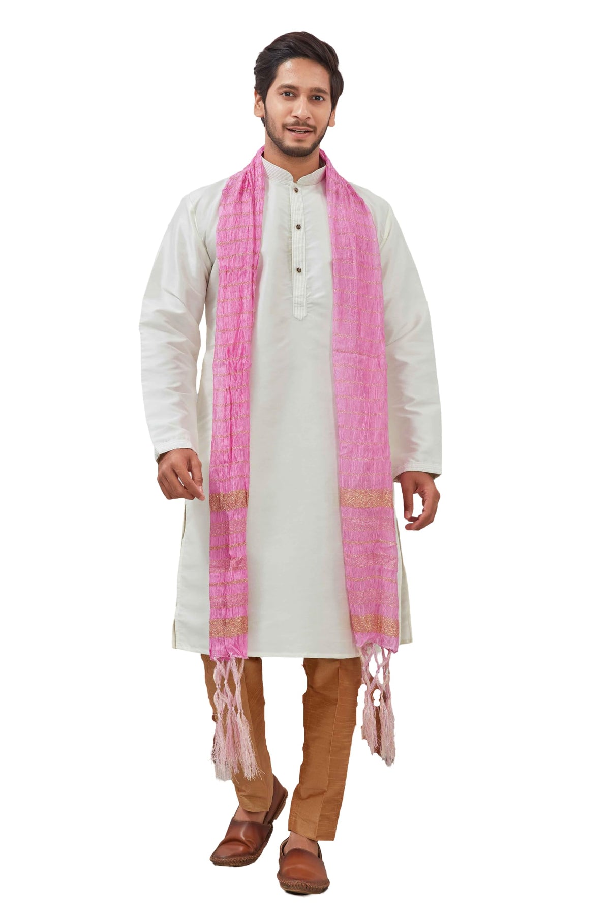 Indian Traditional Kurta Sherwani Dupatta Shawl Scarf For Men (Only Dupatta)