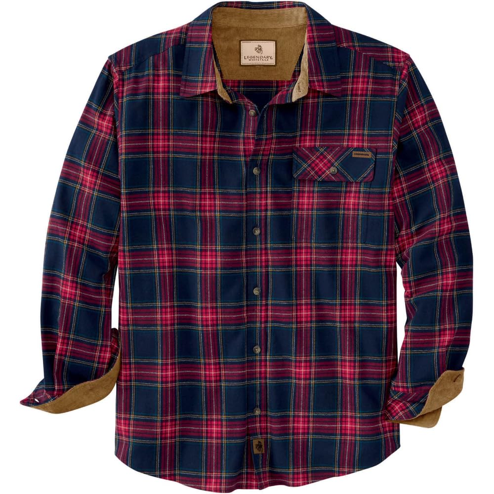 Legendary Whitetails Mens Flannel Long Sleeve Button Down 100% Cotton Shirt