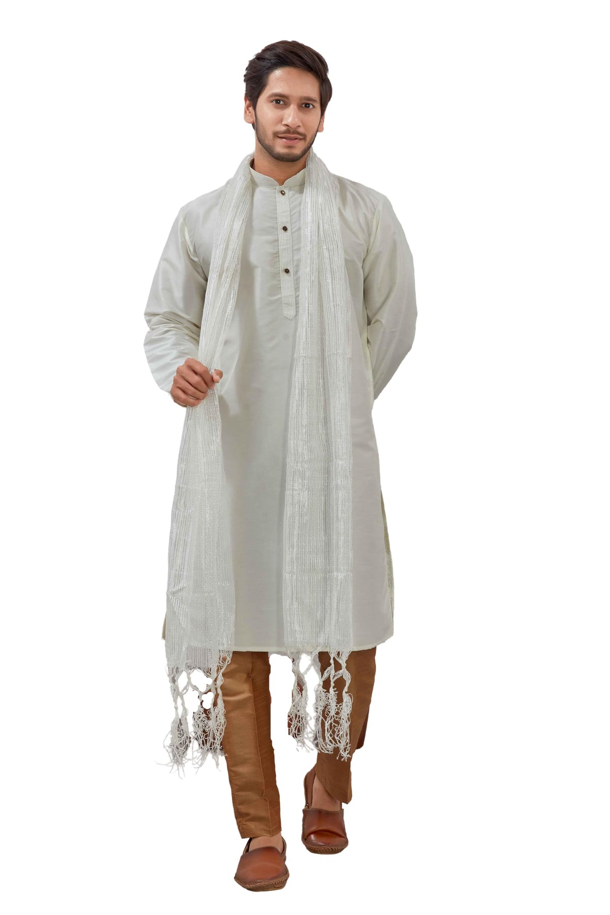 Indian Traditional Kurta Sherwani Dupatta Shawl Scarf For Men (Only Dupatta)