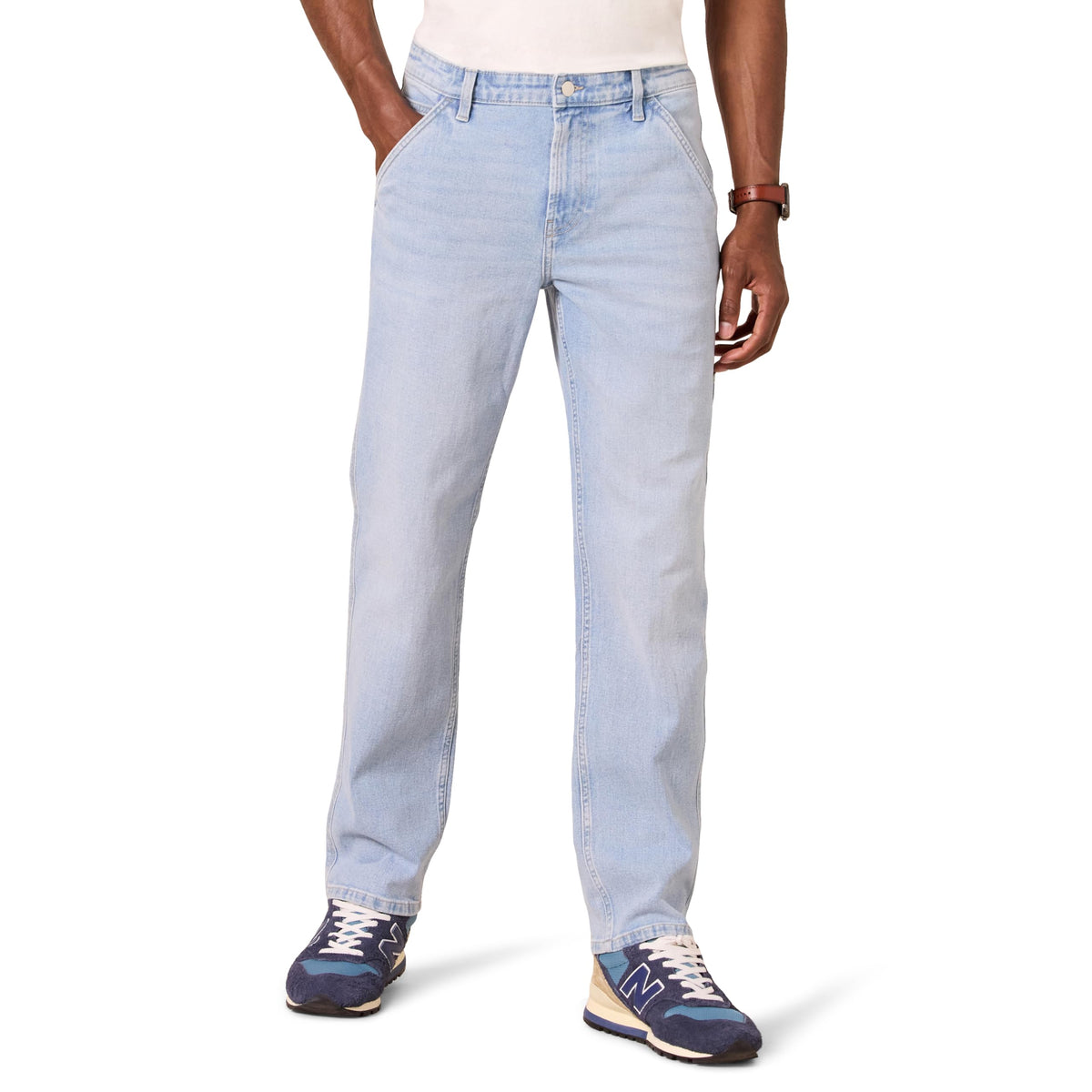 Amazon Essentials Men's Relaxed-Fit Workwear Carpenter Jean with Comfort Stretch