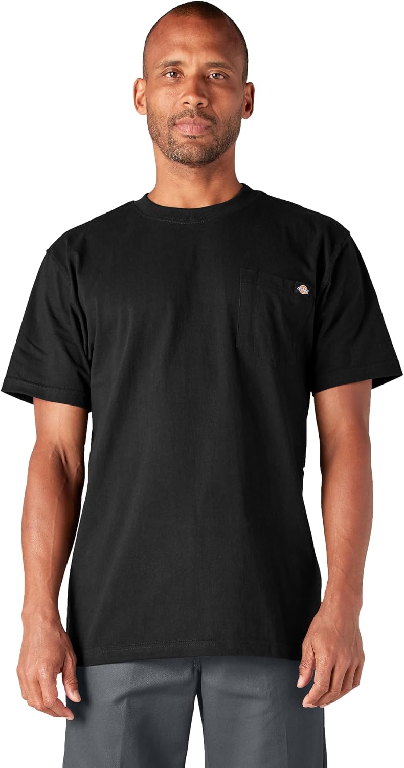 Dickies Men's Heavyweight Heathered Short Sleeve Pocket T-Shirt