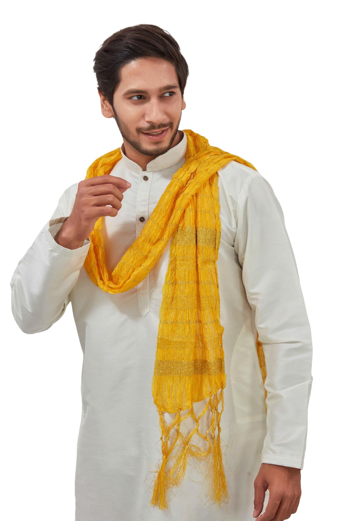 Indian Traditional Kurta Sherwani Dupatta Shawl Scarf For Men (Only Dupatta)