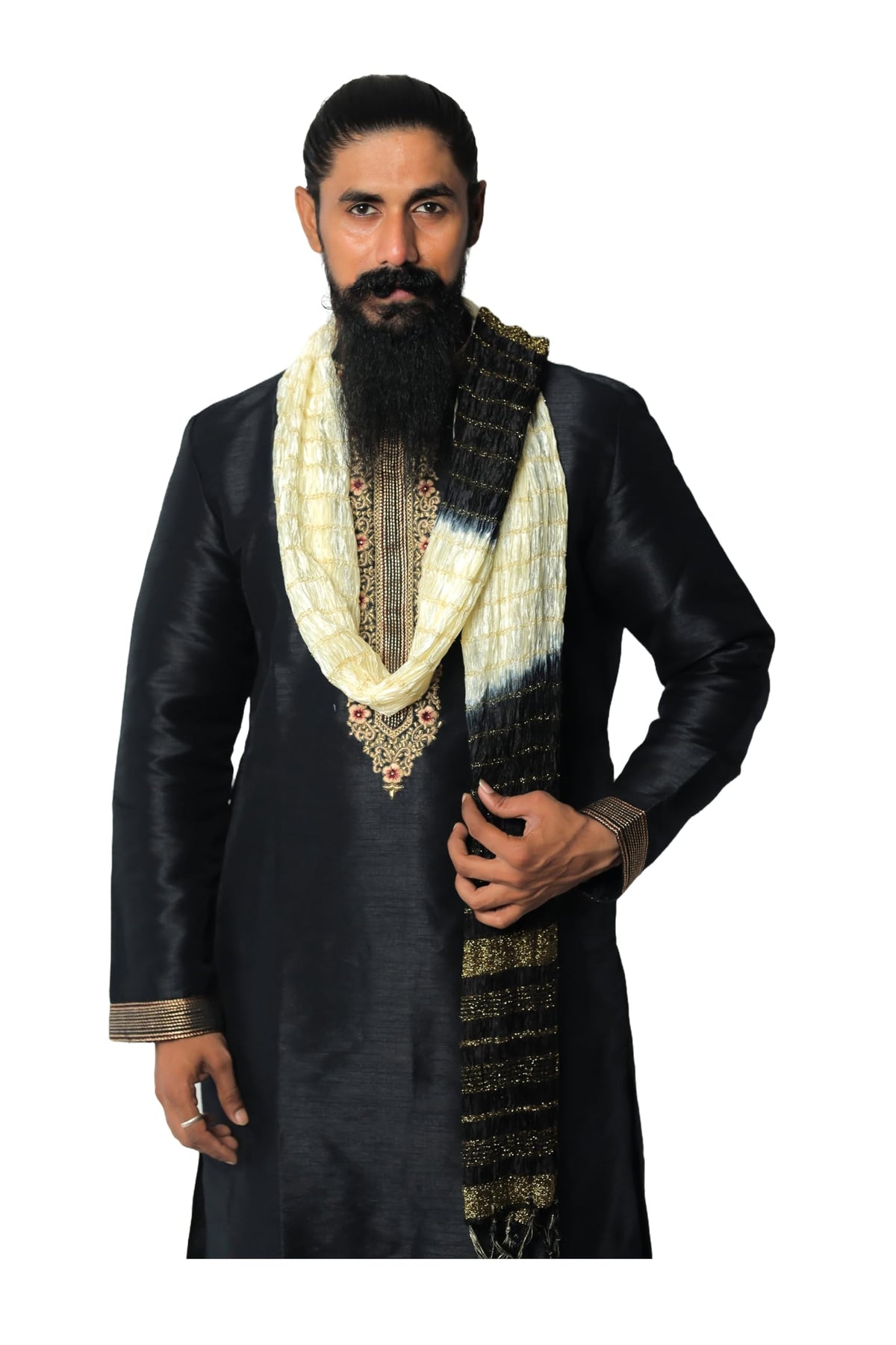 Indian Traditional Kurta Sherwani Dupatta Shawl Scarf For Men (Only Dupatta)
