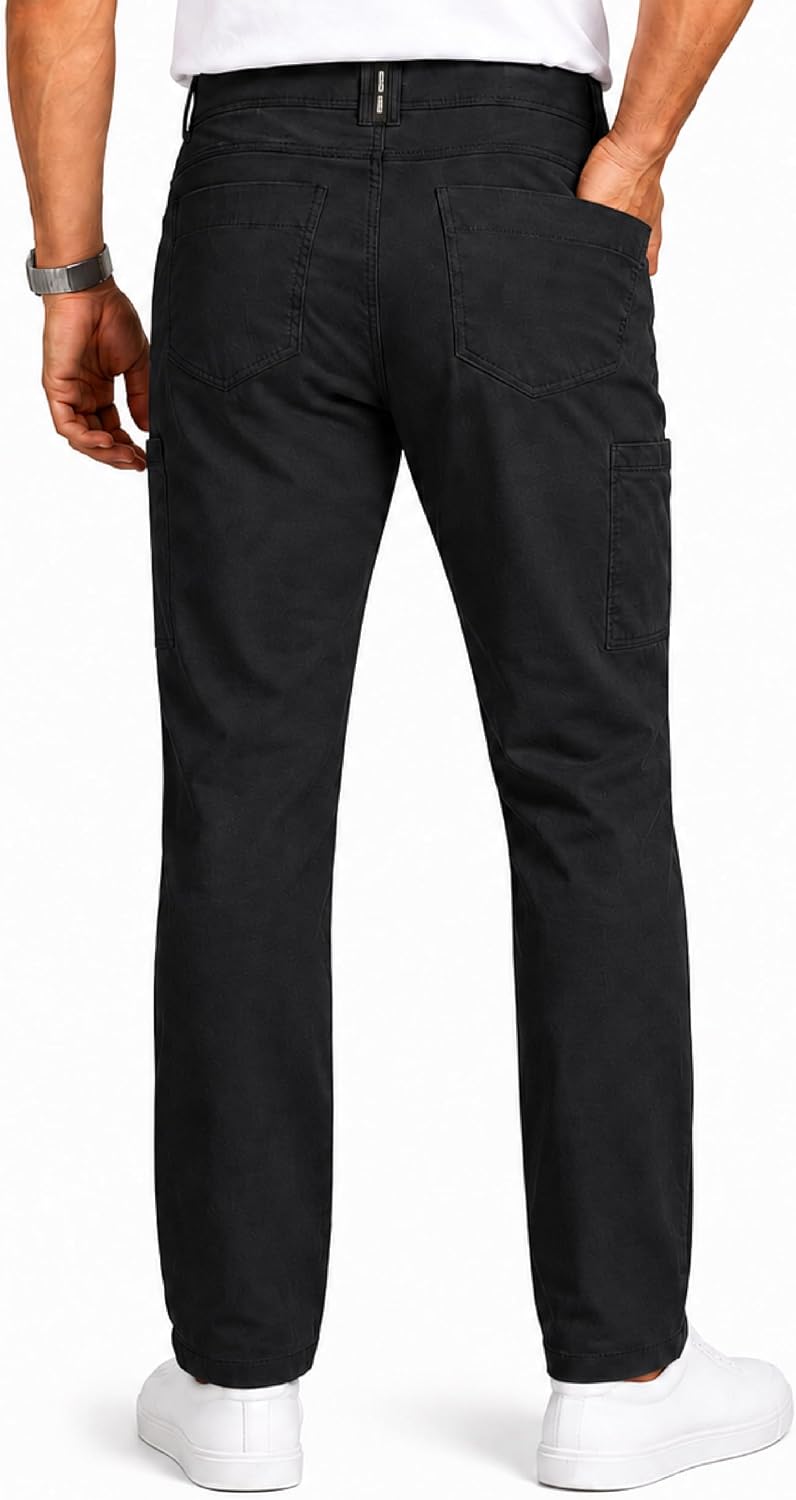 Spyder Mens Work Pants - Stretch Lightweight UPF 30 Workwear Pockets