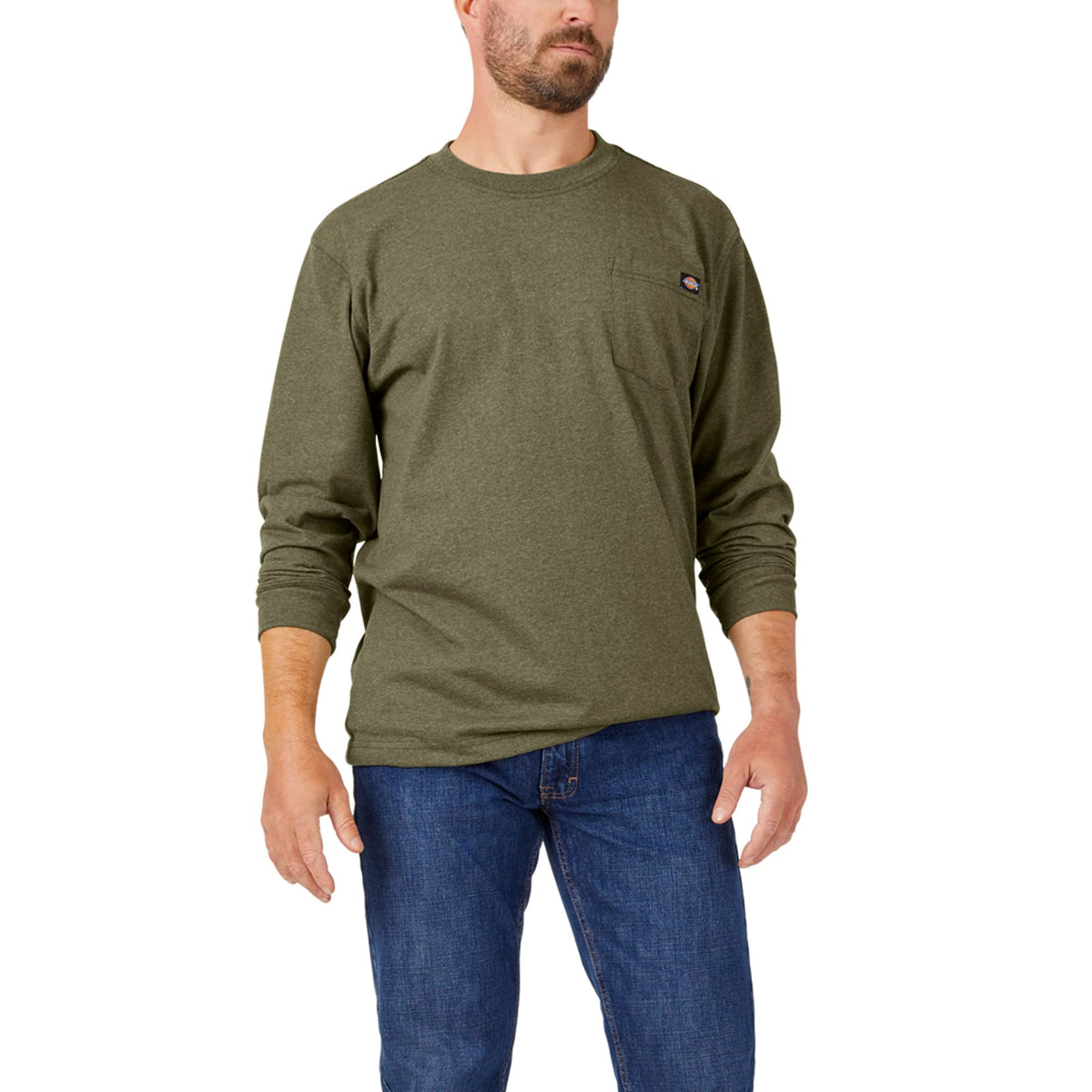 Dickies Men's Heavyweight Long Sleeve Pocket T-Shirt