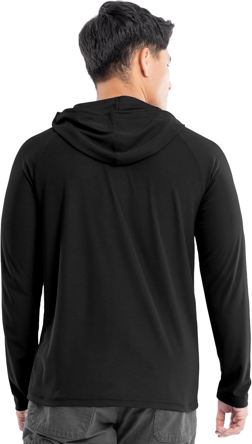 Wrangler Men's Long Sleeve Upf 40 Performance Raglan Hoodie