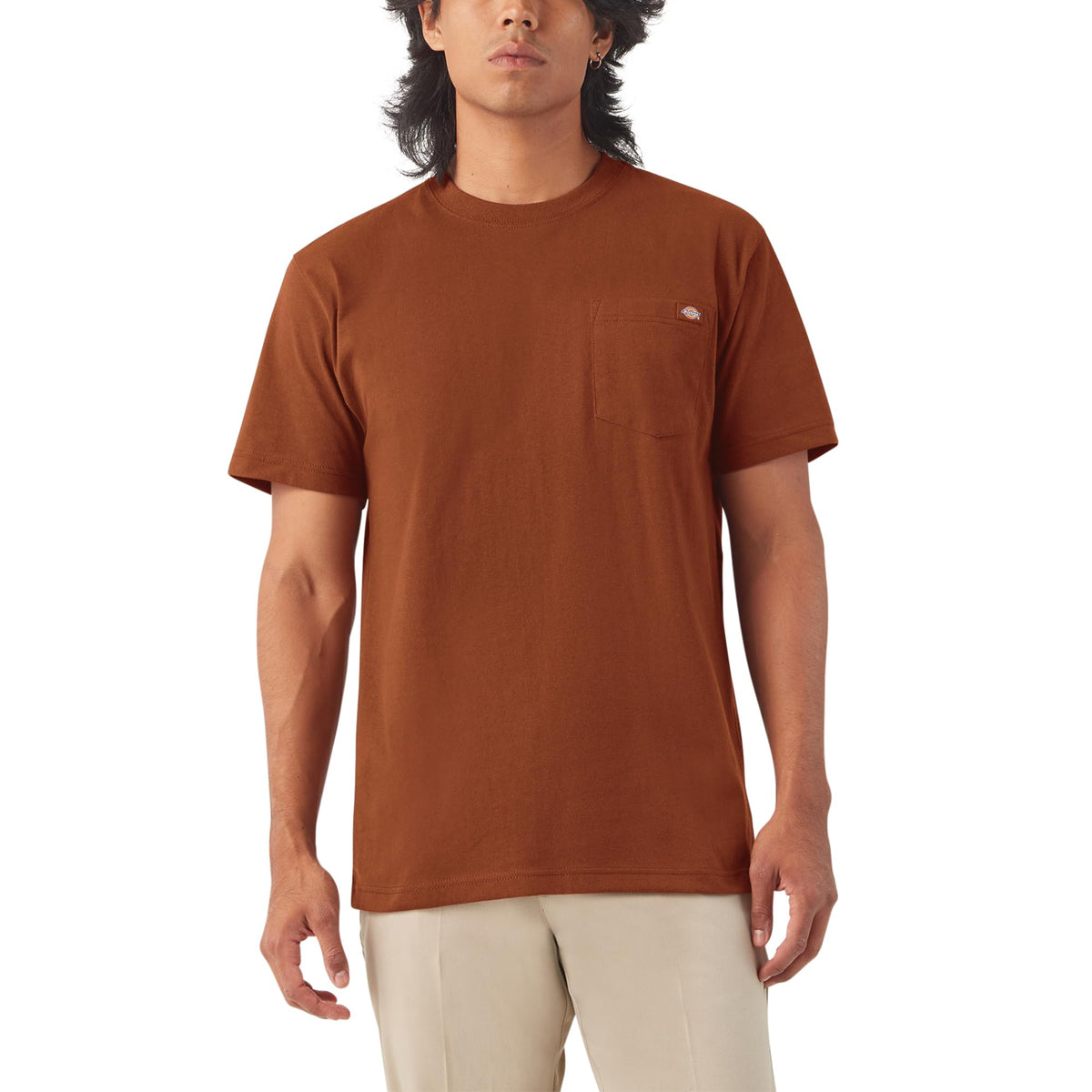 Dickies Men's Heavyweight Heathered Short Sleeve Pocket T-Shirt